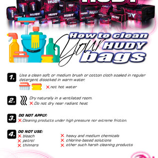 Hudy HUD108056 Complete Set of Set-up Tools + Carrying Bag - For 1/8 On-road Cars