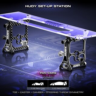 Hudy HUD109401  Universal Exclusive Set-Up System For 1/10 & 1/12 Pan Cars