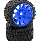 Power Hobby PHBPHT1131SBLUE  Scorpion Tires on Blue Wheels 17mm Hex (2)