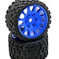 Power Hobby PHBPHT1131SBLUE  Scorpion Belted Medium Tires on Sport-Blue Wheels 17mm Hex (2)