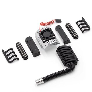 Power Hobby PHB5684  V8 Engine Motor Heatsinks & Cooling Fan, for TRX-4 / SCX10