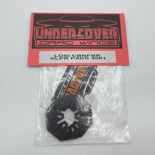 Undercover RC UCR4001  UCDrag  CarbonFiber Vented Slipper Pads - Losi, Larger