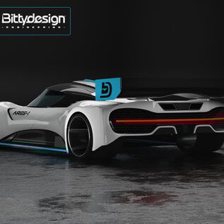 Bittydesign BDYGT12-AS1 Bittydesign ARES-1 GT12 1/12 On-Road Body (Clear) (SupaStox Class)