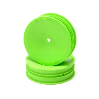 Schumacher U8682  Green 1/10 Buggy Front Slim 2WD Wheels 12mm Hex (2)