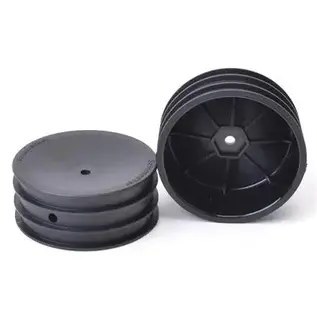 Schumacher U4367  Black 1/10 Buggy Front 2WD Wheels 12mm Hex (2)