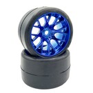 SWEEP C1003BC  MT VHT Crusher Slick Tires preglued Blue Chrome wheel