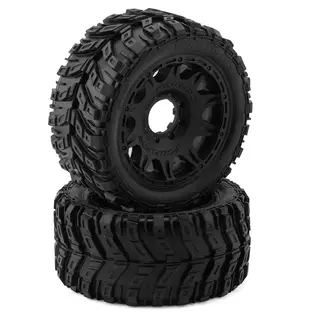 Proline Racing PRO10176-11  1/6 Masher X HP BELTED F/R 5.7” Tires MTD 24mm Blk Raid 8x48 Hex (2)