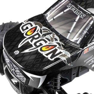 Arrma ARA3230SKT1 GORGON Black 4X2 MEGA 550 Brushed Monster Truck RTA Kit w/ Battery