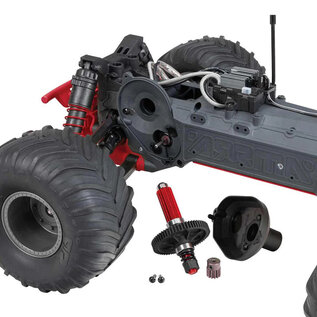 Arrma ARA3230ST2  Red GORGON 4X2 MEGA 550 Brushed Monster Truck RTR w/ Battery & Charger