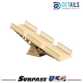 Surpass Hobby USA DTTL01005 RC Crawler Wood Trail Small Tilting Bridge (A Style)