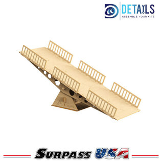 Surpass Hobby USA DTTL01005 Hobby Details High Density RC Crawler Wood Trail Small Tilting Bridge (A Style)