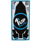 1UP Racing 1UP300015  RC10B7 Carbon Stacked 1UP Logo Reusable Chassis Protector Sheet
