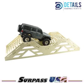 Surpass Hobby USA DTTL01009 RC Crawler Wood Trail Rolling Hill Bridge (E Style)