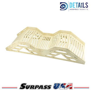 Surpass Hobby USA DTTL01009 Hobby Details High Density RC Crawler Wood Trail Rolling Hill Bridge (E Style)