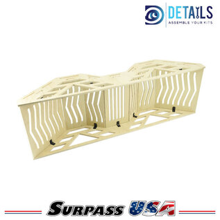 Surpass Hobby USA DTTL01009 Hobby Details High Density RC Crawler Wood Trail Rolling Hill Bridge (E Style)