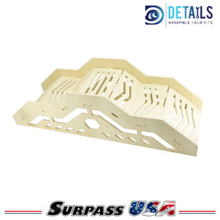 Surpass Hobby USA DTTL01010 Hobby Details High Density RC Crawler Wood Trail Mountain Bridge (F Style)