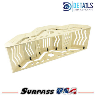 Surpass Hobby USA DTTL01010 Hobby Details High Density RC Crawler Wood Trail Mountain Bridge (F Style)