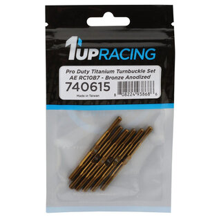 1UP Racing 1UP740615  RC10B7 Bronze Nitride Pro Duty Titanium Turnbuckle Set