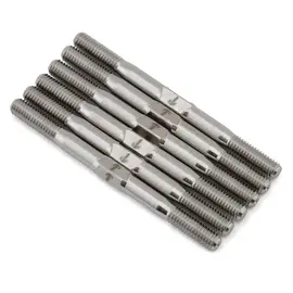 1UP Racing 1UP740915  RC10B7 Raw Silver Nitride Pro Duty Titanium Turnbuckle Set
