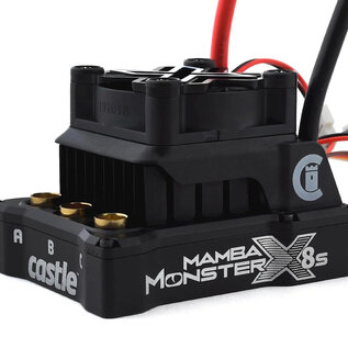 Castle Creations CSE010-0165-02  1/6 Mamba Monster X 8S 33.6V WP ESC with  1717-1650Kv Motor Combo
