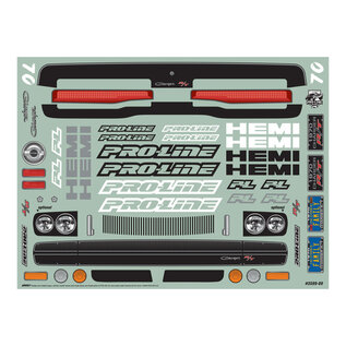 Proline Racing PRO3599-00  Pro-Line 1/10 1970 Dodge Charger Clear Body for Drag Racing
