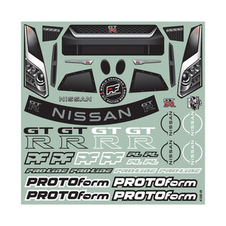 Protoform PRM1585-00  Protoform Nissan GT-R R35 No Prep Drag Racing Body (Clear)