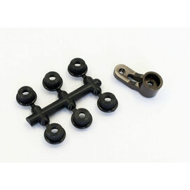 Kyosho LAW42 Aluminum Servo Horn in Gunmetal for ZX-5, RB5, RT5