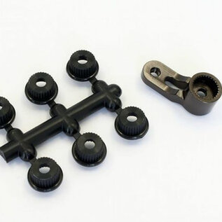 Kyosho LAW42 Aluminum Servo Horn in Gunmetal for ZX-5, RB5, RT5