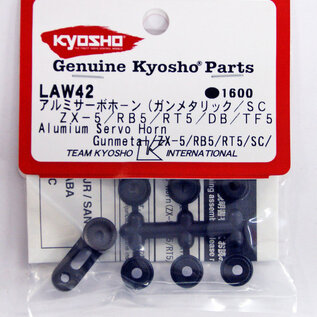 Kyosho LAW42 Aluminum Servo Horn in Gunmetal for ZX-5, RB5, RT5