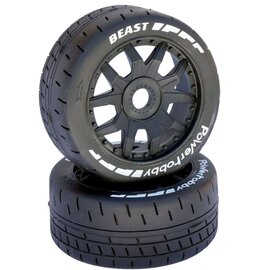 Power Hobby PHBPHT2401SB 1/8 GT Beast Belted Tires, Soft , 17mm