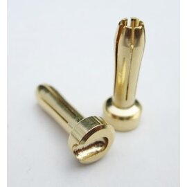 TQ Wire TQW2505 4mm HD Male Bullets (Charger Side, pr.) Gold