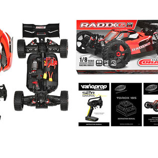 Team Corally COR00185-R  Corally 1/8 Radix XP 4WD 6S Brushless RTR Buggy (No Battery or Charger)