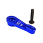 HOT RACING HRATRXF25SH06 Aluminum Servo Horn 25t: TRX-4 (Stock) Blue
