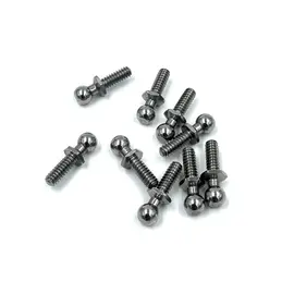 Team Associated ASC6273  RC10 Ballstud Set .30, silver