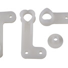 Team Associated ASC7255  RC10 Servo Saver, plastic, white