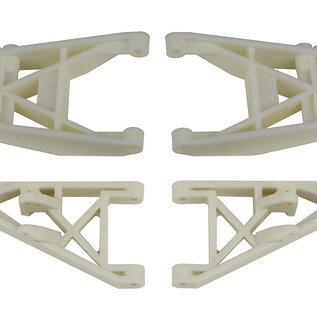 Team Associated ASC7806  RC10T Front and Rear Suspension Arms, white