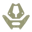 Team Associated ASC7808  RC10T Front and Rear Shock Towers