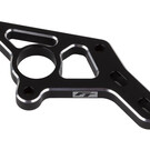 Team Associated ASC92476  RC10B7 FT Motor Mount, black aluminum
