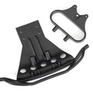 Traxxas TRA5835X  Black Front Bumper & Bumper Mounts: Slash 2wd