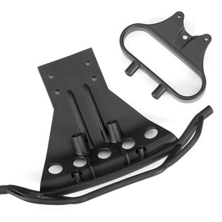 Traxxas TRA5835X  Black Front Bumper & Bumper Mounts: Slash 2wd