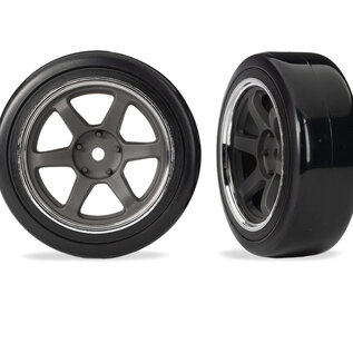 Traxxas TRA10577   Tires & wheels Drift tires soft (front) (2) for 4-Tec Drift