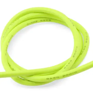 Excel Hobby XCE-0150.10  eXcelerate Silicone Wire (Neon Yellow) (1 Meter) (8AWG)