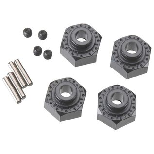 Axial Racing AX30429  Aluminum Hex Hub 12mm Black (4)