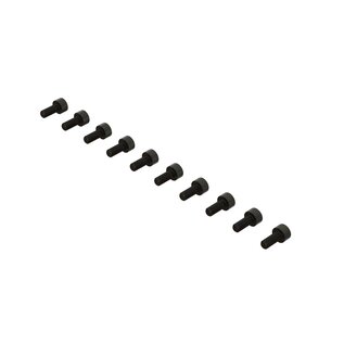 Arrma ARA702008 Cap Head Hex Machine Screw, M2.5x6mm (10) 4S Kraton, Outcast, Mojave