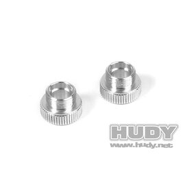 Hudy HUD109425  Alu 1/10 & 1/12 Set-Up Wheel Axle Adapter (2)