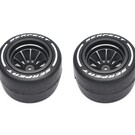 Serpent SER302058  Wheel/Tyre Set Rear HARD (2) F190