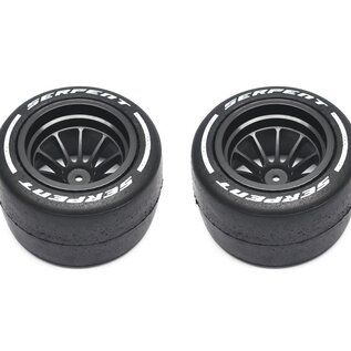 Serpent SER302058  Wheel/Tyre Set Rear HARD (2) F190