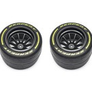 Serpent SER302060  Wheel/Tyre Set Rear MEDIUM (2) F190