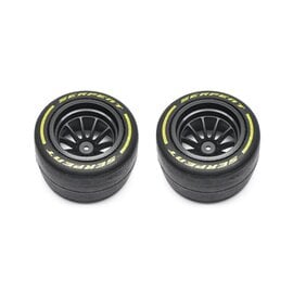 Serpent SER302060  Wheel/Tyre Set Rear MEDIUM (2) F190