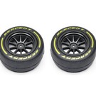 Serpent SER302059 Wheel/Tyre Set Front MEDIUM (2) F190